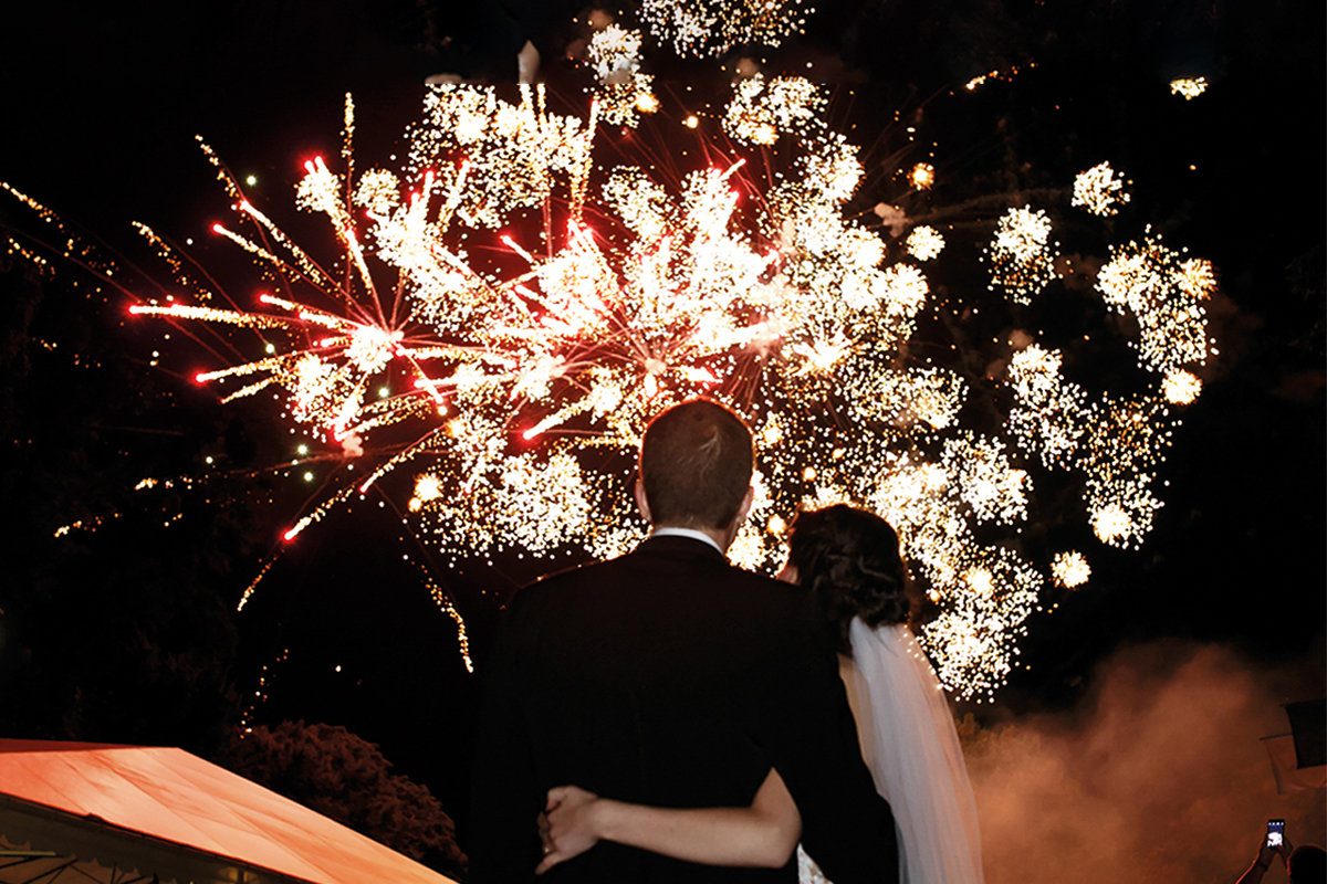 Fuochi artificiali per matrimoni